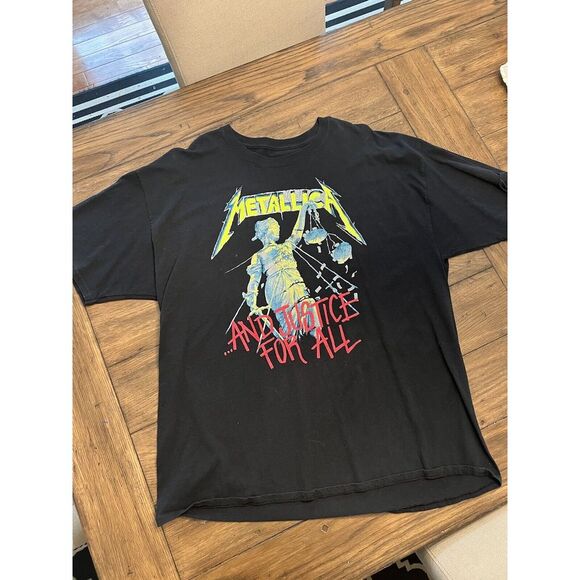 Vintage 2007 Metallica 2XL T Shirt And Justice For All Tour‎ Band- EUC Double XL - Picture 2 of 4